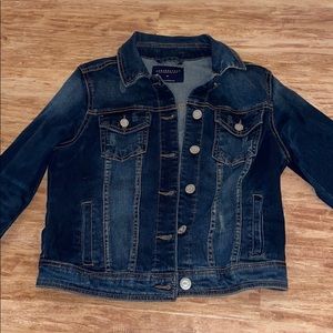 Aeropostale stretchy dark denim jean jacket